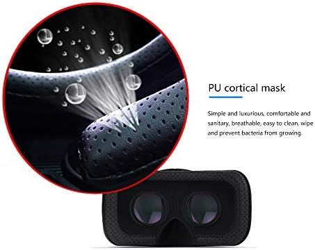 Fone de ouvido VR com controlador remoto, óculos 3D Headset de realidade virtual para jogos de VR e filmes em 3D,