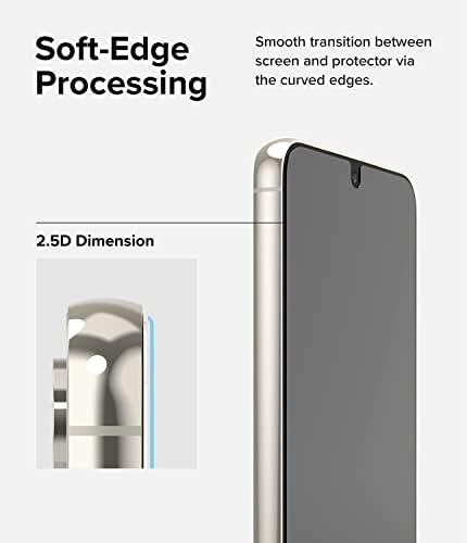 Ringke Glass [cobertura à prova de quebra] Compatível com o Samsung Galaxy S23 Plus Screen Protector