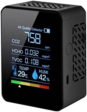 Walnuta multifuncional 5in1 CO2 Medidor Digital Testador de umidade Testador de umidade Carbono Detector de