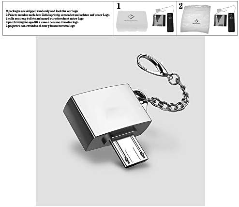 Mini Micro USB para USB 2.0 Conversor de adaptador OTG com cadeia de chaves para OTG Smart Phone,