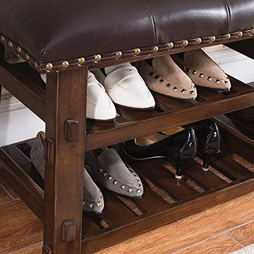 Tywedmiy grátis prateleiras de sapatos trocam bancada de sapato de sapato de sapato de sapato pode sentar, salão