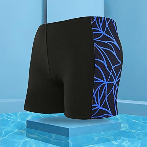 Testes de natação masculinos, trajes de natação rápidos seco de praia de natação coloridos listras de férias de