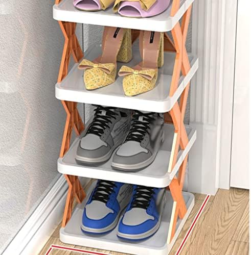Organizador de armazenamento de calçados de 9 camadas, prateleira multifuncional livre de sapatos para casa, entrada, corredor, sala de estar, quarto, varanda, 10,2*9,4*52,3 polegadas