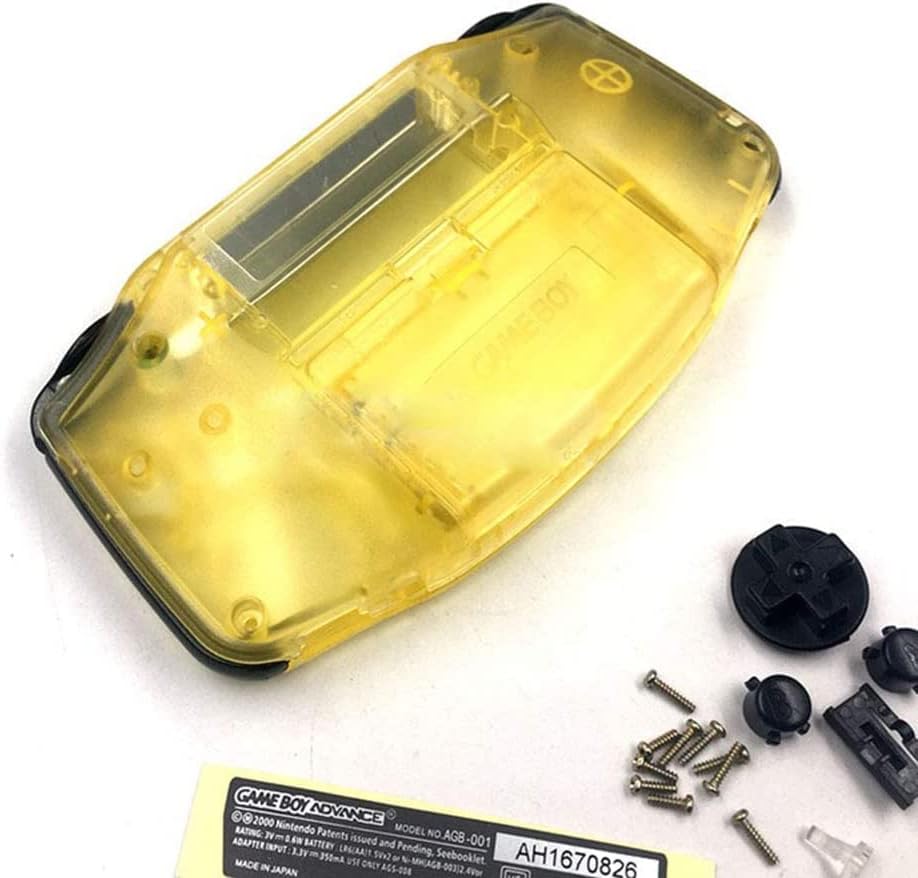 Substituição da capa da caixa da casca de casca para a Nintendo Gameboy Advance para GBA com chave de fenda de