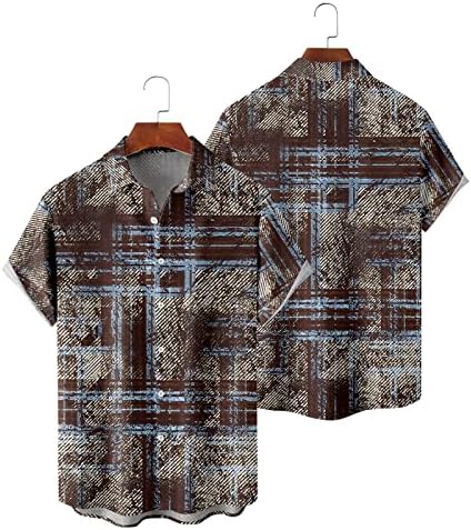 Camisas retrô mas camisa havaiana masculina camisa moderna para roupas de basquete masculino Button Up camisetas impressas havaianas