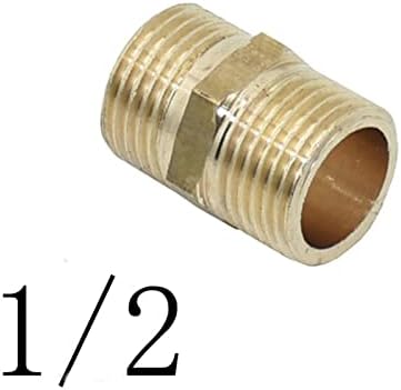 Adaptador do conector da mangueira Brass de 1 polegada 1/2 polegada 3/4 polegadas de cobre de cobre macho macho encantamento acessórios de tubo G1/2 G3/4 G1 Copper Boletim de reparo de rosca de 2 vias 8