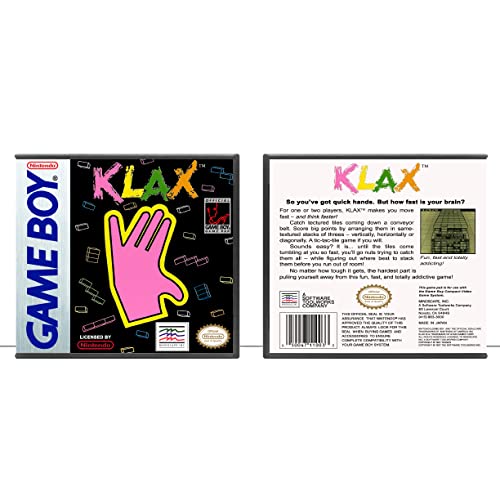 Klax | Game Boy - Caso do jogo apenas - sem jogo