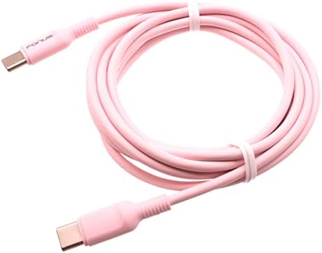 Cabo rosa de 10 pés de comprimento USB -C para PD PD PD Fast Cabo Power Wire Compatível com Google Pixel