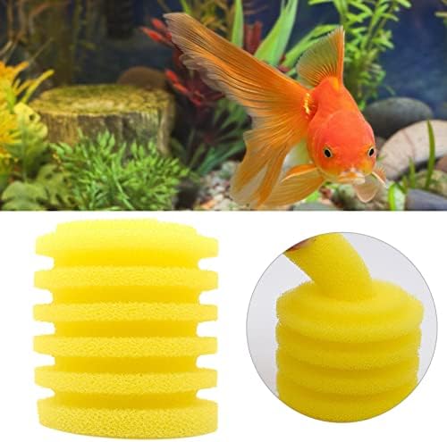 Luwsldirr Filtro esponja amarelo -tanque de peixe arredondado esponja mais espessa a