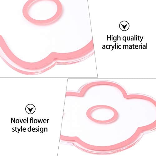 Besportble Flor Shapes Coaster Isollic Isolds Drinks Blossoms Blossoms Copo Tapets de panela resistente ao calor