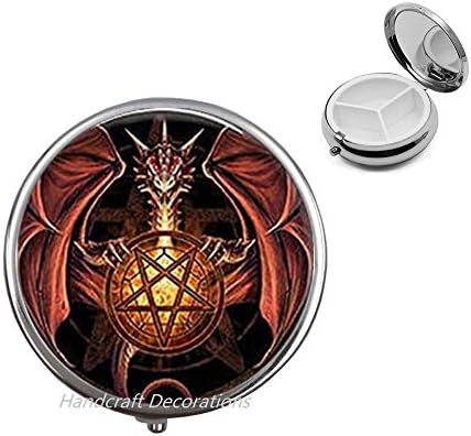 Dragon Pill Box-Dragon-Dragons-Dragons Pill Case-Dragon Jóias de jóias-dragão-dragão-dragão-mítico jóias místicas.f176