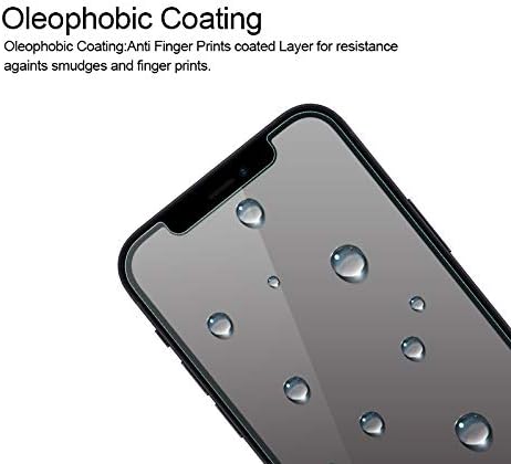Protetor de tela anti -brilho do SuperShieldz, projetado para iPhone 14 / iPhone 13 / iPhone 13 Pro [vidro temperado] 0,33 mm, impressão digital, anti -scratch, bolhas grátis