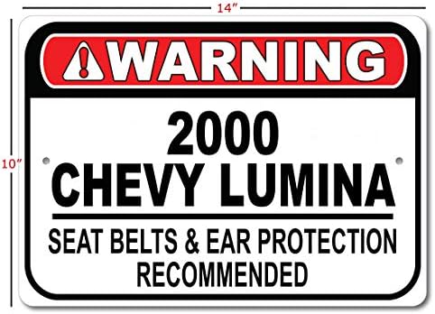 2000 00 Chevy Lumina Satury Belt Recomendado Recomendado Carro rápido, sinal de garagem de metal,