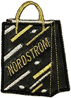 ID 8522 Nordstrom Shopping Sagch Patch Store Pleather Bordeded Iron on Applique