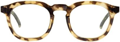 Kolo Webster Premium Reading Glasses, estilo clássico em forma de quadrado, feita na Itália