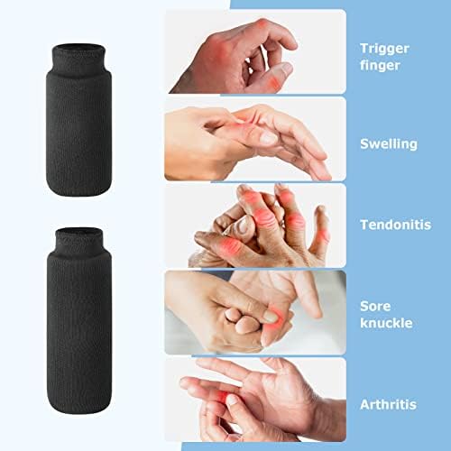 Mangas de gelo de dedo da Helfrelife 2 Pacotes de gelo para dedos, polegares e dedos da terapia a frio para artrite, tendinite, dedo gatilho e dedo inchado