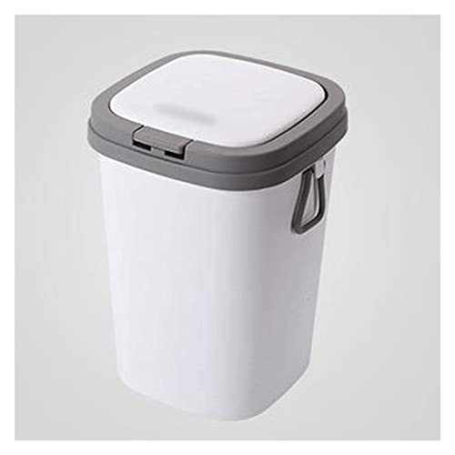 Zhaoleei nova lata de lata de lata de estar banheiro banheiro banheiro lixo estreito pode prensar o tipo de