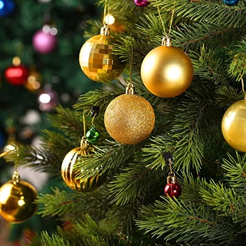 24 Peças Ornamentos de bola de Natal Decorações de árvore de Natal Bolas de árvore para ornamentos
