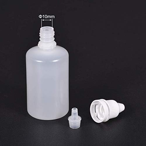 Osowin [6 PCs] Garraco de conta-gotas de plástico, 50 ml / 1,7 oz de garrafas que caem na boca com