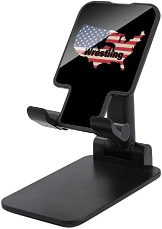 American Wrestling Map Flag Teleple Phone Stand Ajustável Tablets dobráveis ​​Acessórios para suporte de telefone de mesa