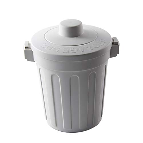 Cabilock latas de latas de latas de plástico lata -up mini carros de lixo de lixo de lixo com tampa para a sala de mesa da cozinha (latas de lixo de lixo aleatórias mini latas de lixo latas de lixo