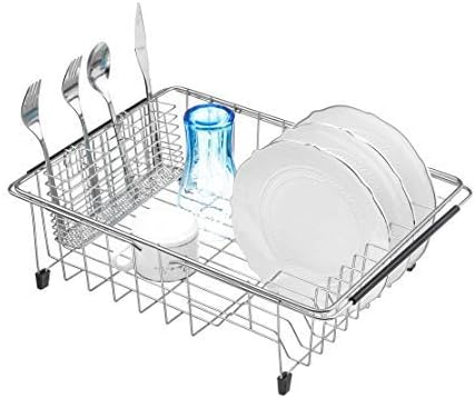 Slidep Contos de utensílios de utensílios de talheres de secagem, cesta de soluções de armazenamento de talheres