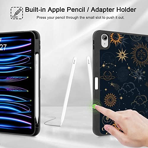 Caixa de tuiklol para iPad Air 10,9 polegadas 5ª geração 2022 Lançamento com porta -lápis, Sleep de proteção Slim