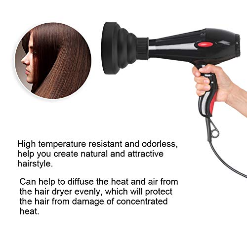 Secador de cabelo difusor de cabeça dobrável secador de cabelo tampa de cabelo tampa de secagem capa