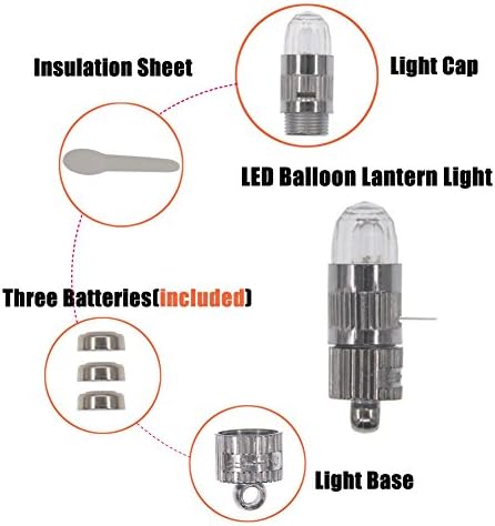 Pacote de Sumdirect de 30/12/50/100 LUZES DE MINI PHELING LED COLLING para lanternas de papel Balões
