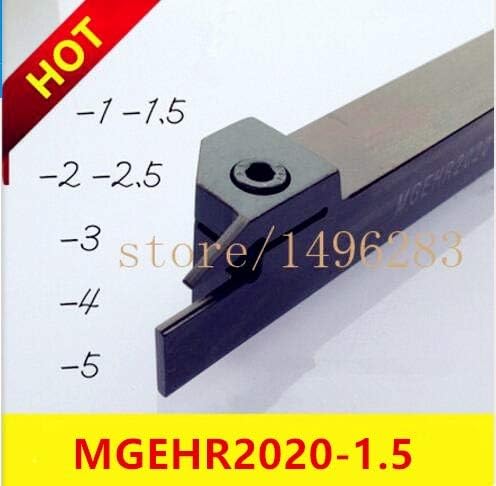FINCOS MGEHR2020-1.5 20 * 20 * 125mm Grooving de torno de torno de torno de torno de torno de torno para máquina de torno para máquina de torneamento/cnc turning tool shet titular do conjunto de ferramentas