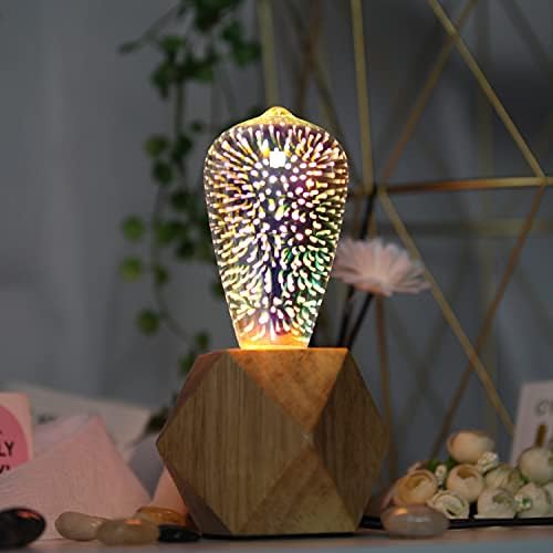 Lâmpadas lideradas de Yanuoda 3D Firework Edison lâmpada lâmpada decorativa 4W AC85-265V E26 Base média