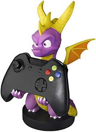 Jogos requintados: Spyro Cable Guy, possui PlayStation e Xbox Game Controllers, tem 8 '' de altura, vem com um cabo de 2m para carregar seu dispositivo, funciona com todos os smartphones