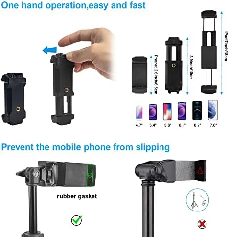 Tripé de 70 Tripé e Selfie Stick, Câmera de alumínio extensível para iPhone Tripod Stand com Tripé remoto para
