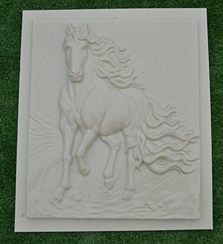 Panno Painel Bas-relevo Nice lindo molde de gesso de cavalo
