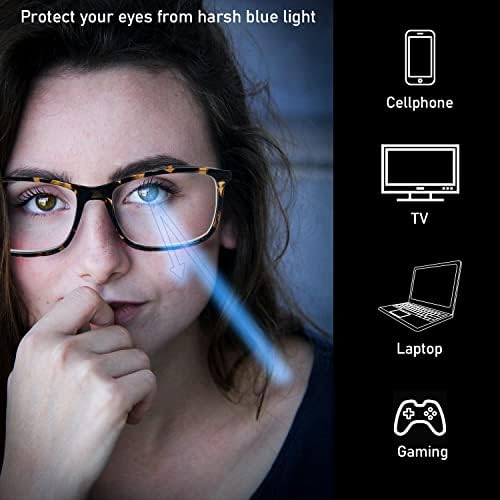 Óculos de leitura de bloqueio de luz azul