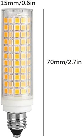 YDJOO E11 LED LUZ BULBA DE CERAMICA DE CERAMICA DE 10W 10W BULBOS LED LED 90W Equivalente Branco