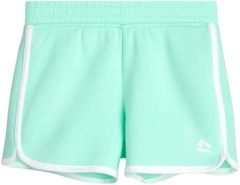 Conjunto de shorts ativos de garotas rbx - 2 peças de moletom com capuz de colheita e shorts de suor