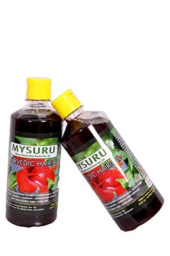 Mysuru adivasi artesanal a ayurvédico com óleo de cabelo aural brungamalaya para crescimento de cabelo e queda de cabelo reduzido