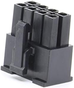 DAVITU Equipamentos elétricos Suprimentos - 8p Molex Black 4,2mm Conector Plug 5557 Male Shell