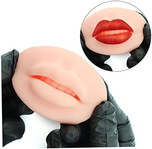 Vumsyme 3pcs Tattoo Practice lábios 3D Lips de silicone Soft Fake lábios em maquiagem Tatuagem Prática