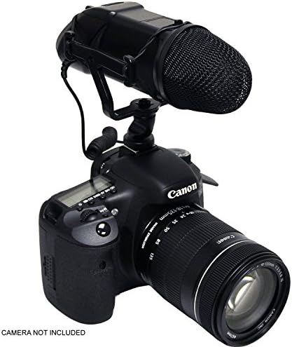 Microfone profissional digital NC para Canon EOS 5D Mark III com muff de vento de gato morto para sistemas
