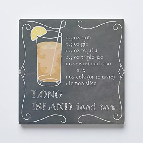 Monta de receita de bebida de chá gelado de Long Island, decoração de casa de joyride, montanha-russa de cerâmica