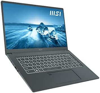 Excaliberpc 2022 MSI Prestige 15 A12SC -011 Laptop profissional entusiasta - Carbon Grey