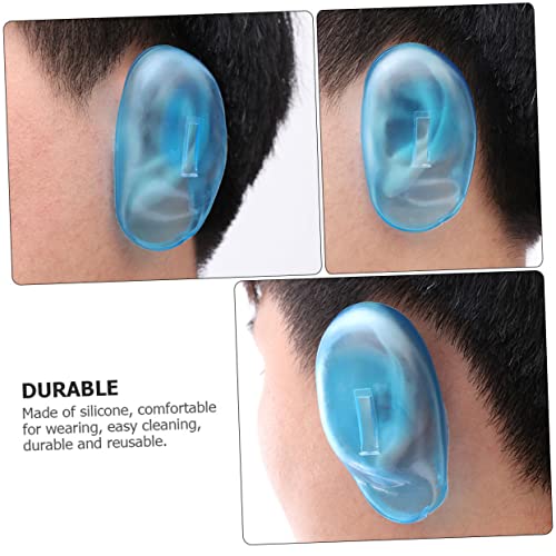 Esquema 24 PCs Mulfes de ouvido Flex Ferramentas de cabelos Guarda de cabelos Silicone Cover Silica