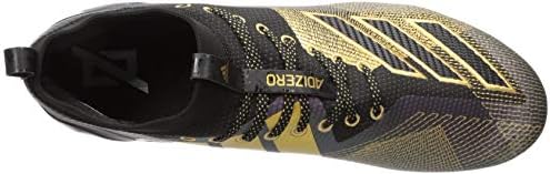 Adidas Men's Adizero 8.0 Sapato de futebol, preto/dourado metálico/cinza, 13,5 M nós