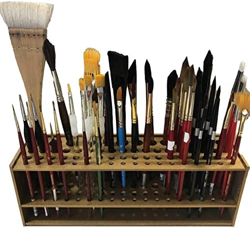 LXHCOLOR MAPACA E ARTISTA PANTELO PANTELO PArulo 67 Hole Stand Rack para canetas, lápis, delineador, escovas
