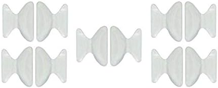 5 pares de espessura de 2,5 mm de silicone anti-chapas almofadas de nariz para óculos