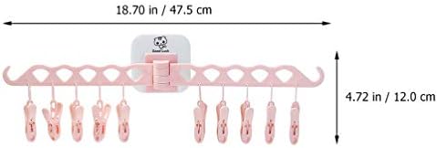 Solustre Rack Rack de secagem pendura de secagem clipe de secador de rack de rack e cabide de gotejamento de pinze clipes de pano dobrável para meias para casa