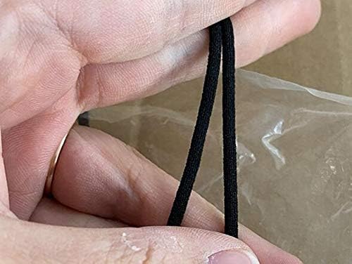 Alinsam 110 jardas de 1/8 de polegada elástica faixa de borracha de corda para fita elástica de vestuário para pendurar cordas de costura diy acessórios