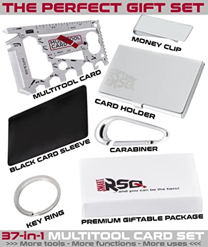 Pacote de ferramentas de cartão multiuso preto [2-tools-in-1-pack] + conjunto de presentes de ferramentas de cartão